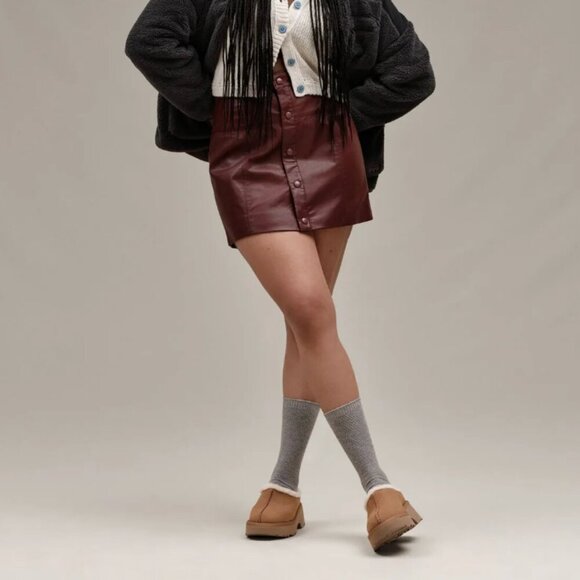 UGG WOMANS NEW HEIGHTS COZY CLOG SIZE 9 NIB CHESTNUT COLOR - Picture 7 of 7